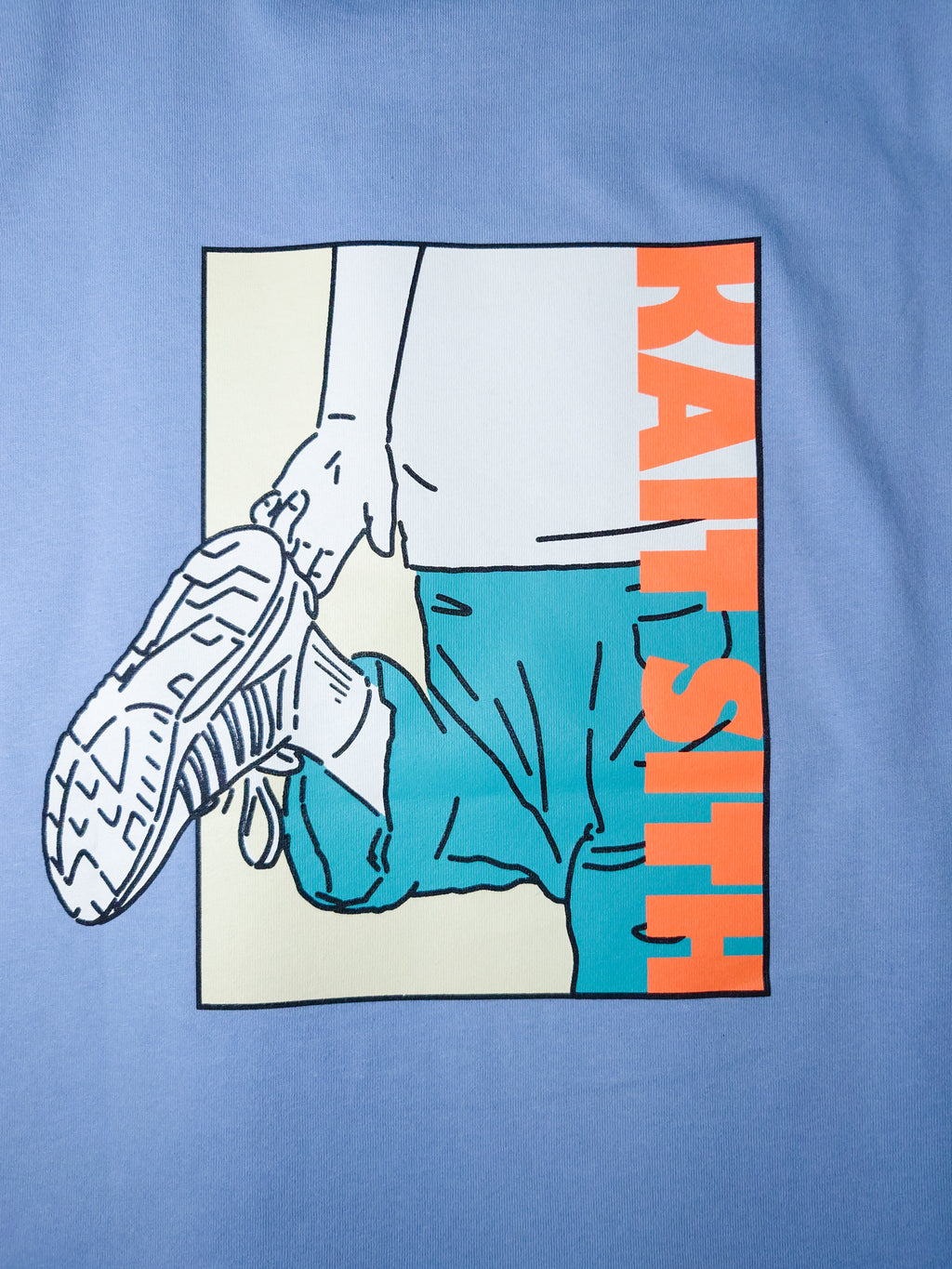 GRAPHIC TEE ACID BLUE