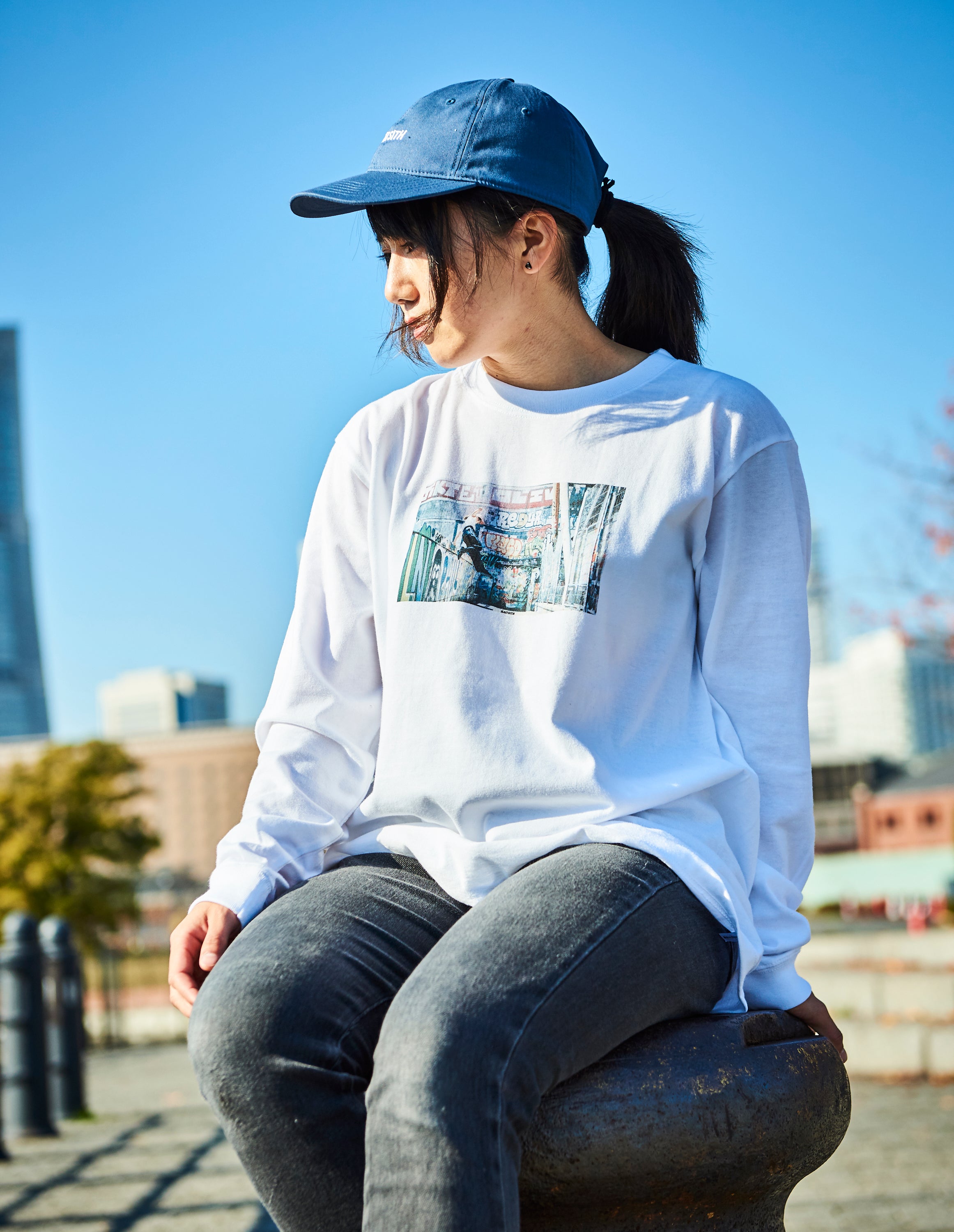 Cotton Long Sleeve - White