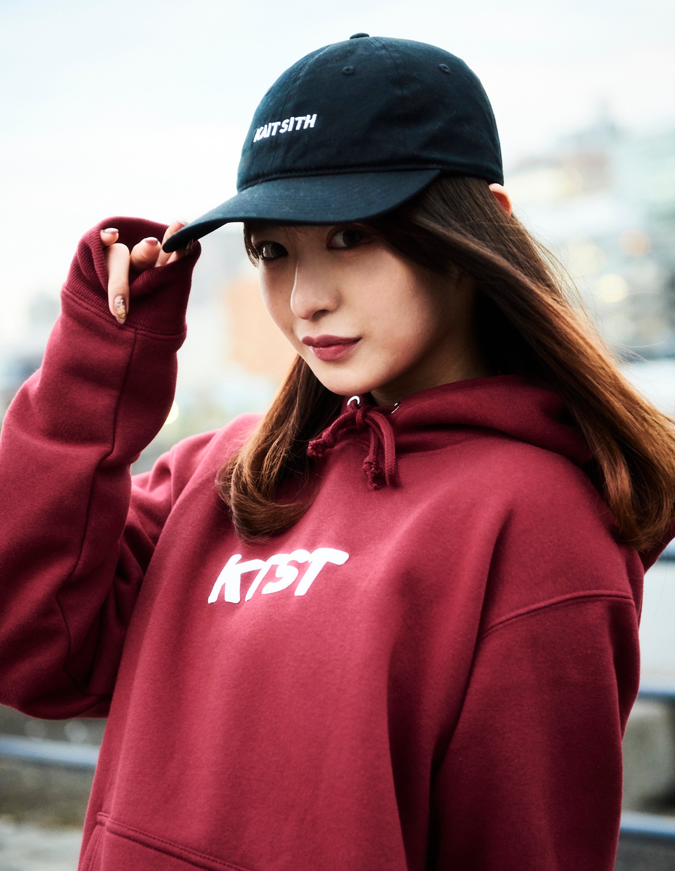Pop Log Hoodie Red
