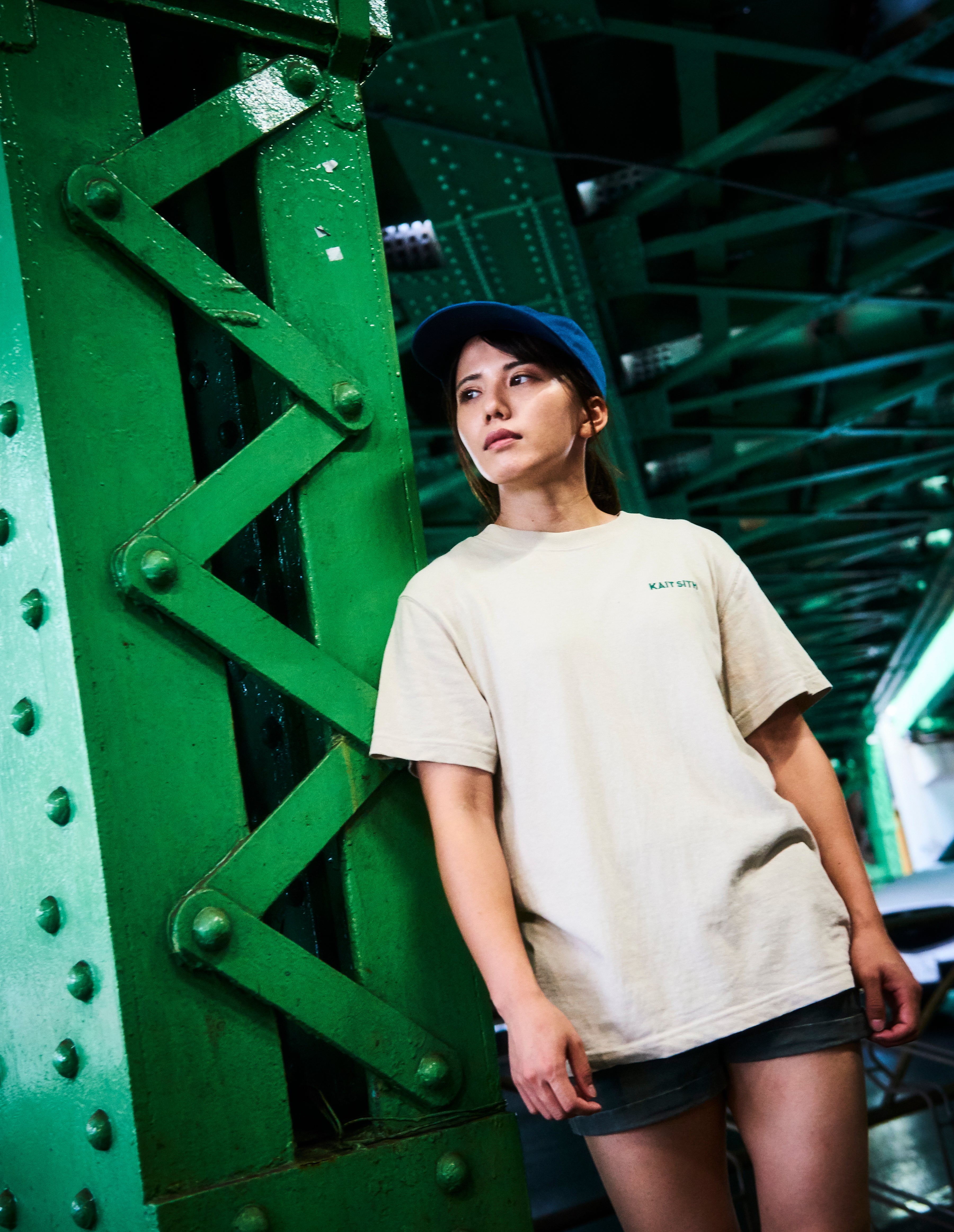 S/S Logo Embroidery T-shirt Sand