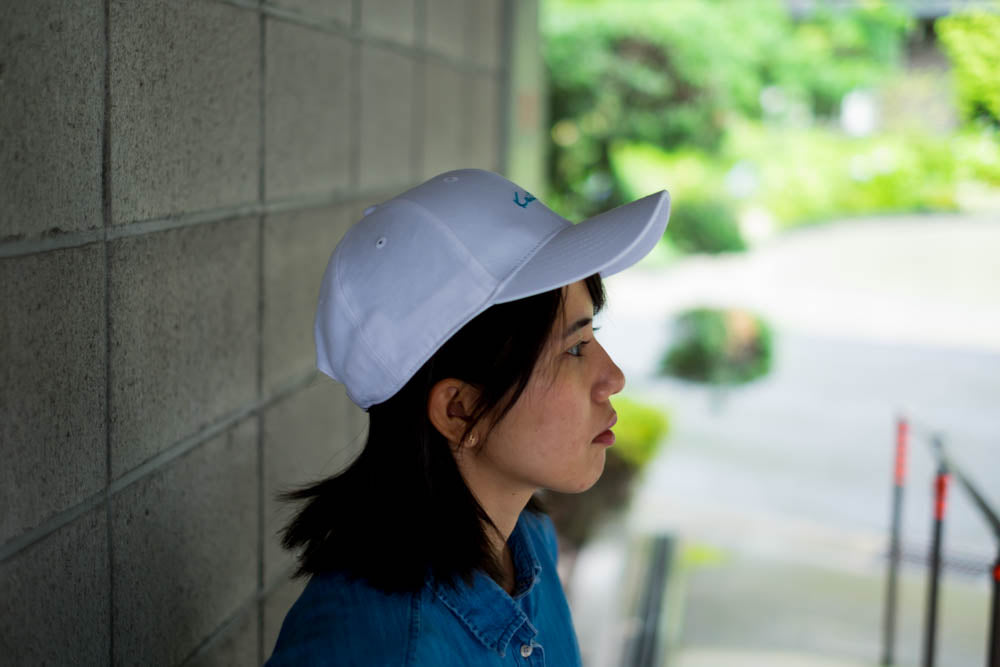 White Strap Back Cap