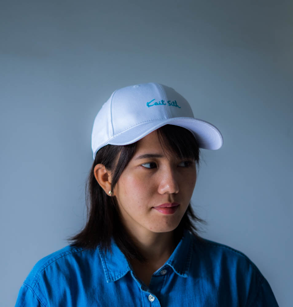 White Strap Back Cap