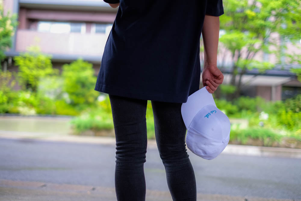 White Strap Back Cap