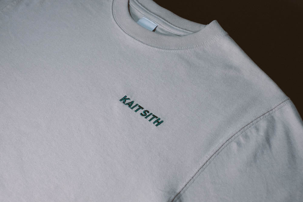 S/S Logo Embroidery T-shirt Sand