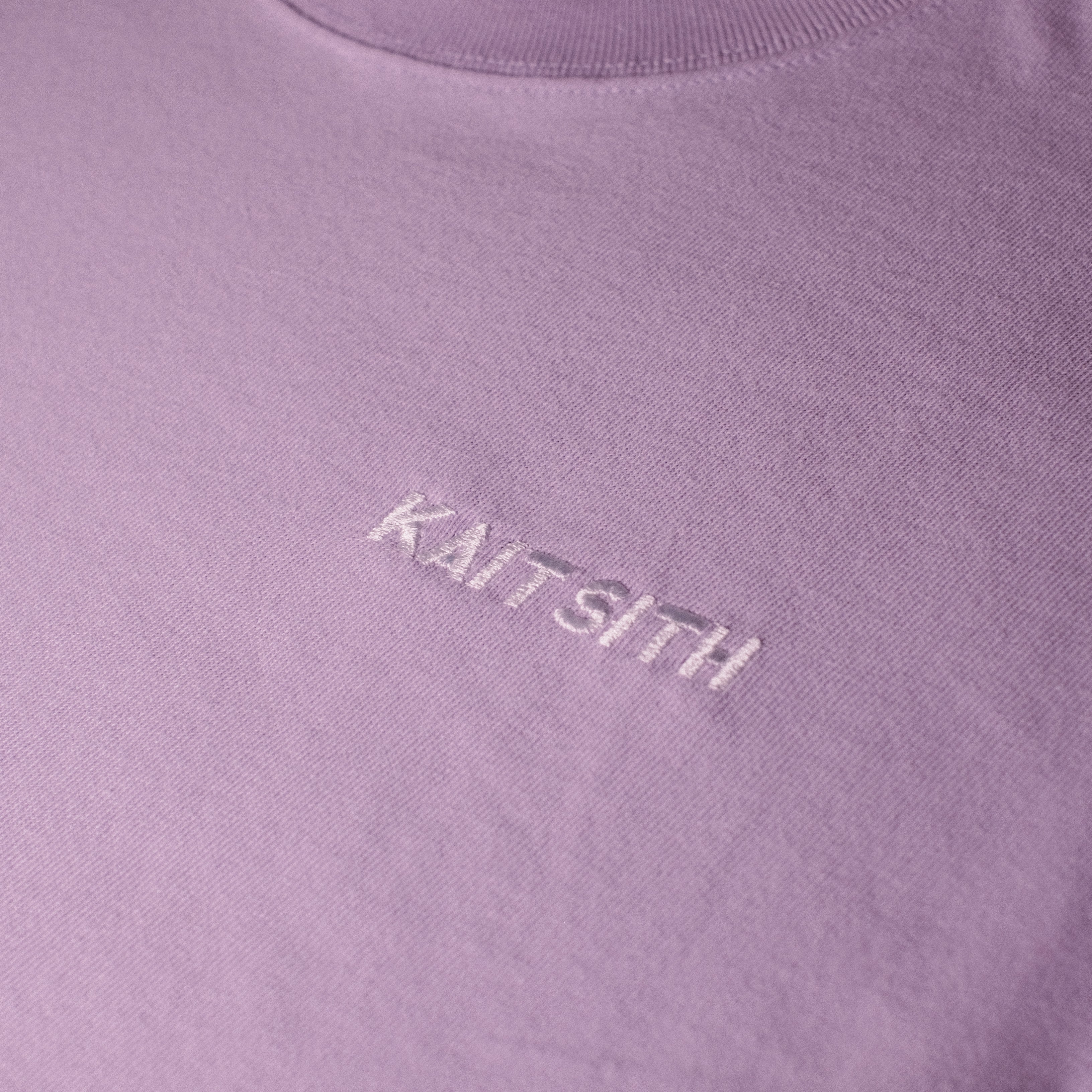 S/S Logo Embroidery T-shirt Purple
