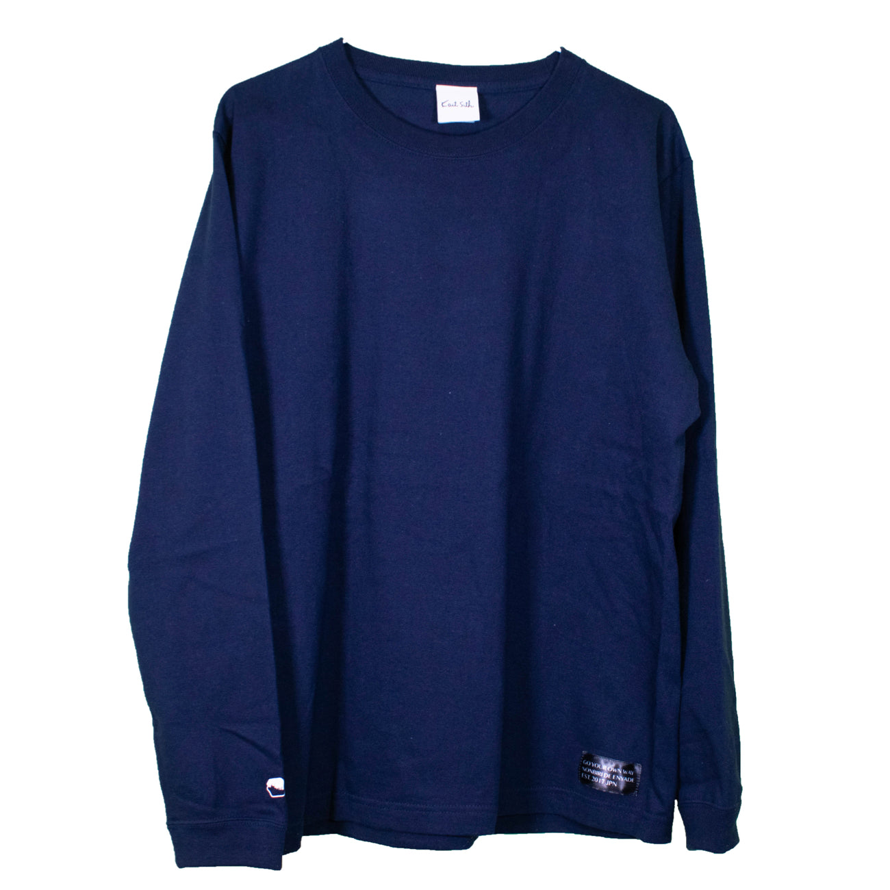 Cotton Long Sleeve T-Shirt Navy