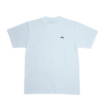 Premium Small Logo Garment Dye Crew Neck T-shirt (White)
