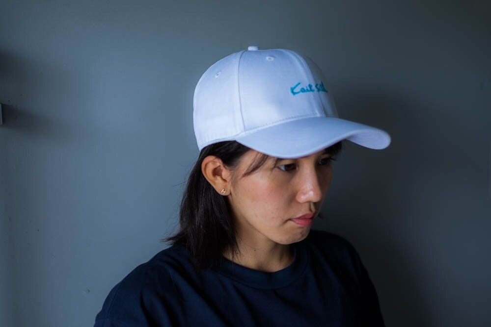 White Strap Back Cap