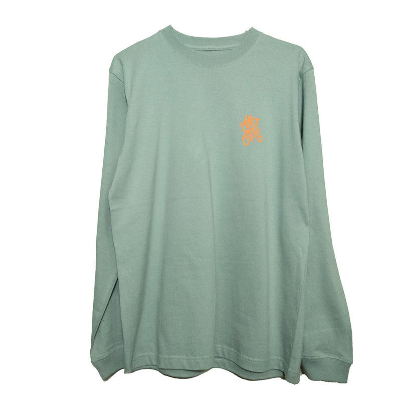 ADU TEE SAND BODY SMOKY GREEN - Tシャツ/カットソー(半袖/袖なし)