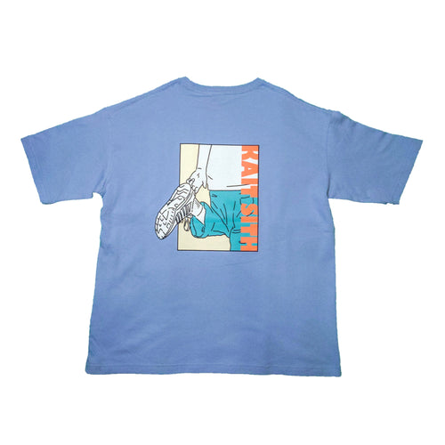 GRAPHIC TEE ACID BLUE